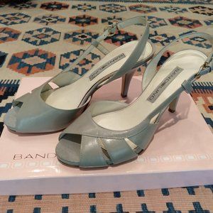 Bandolino Stiletto Leather Sandal, 6M (New)